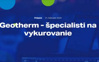 coneco 2020 geotherm vykurovanie